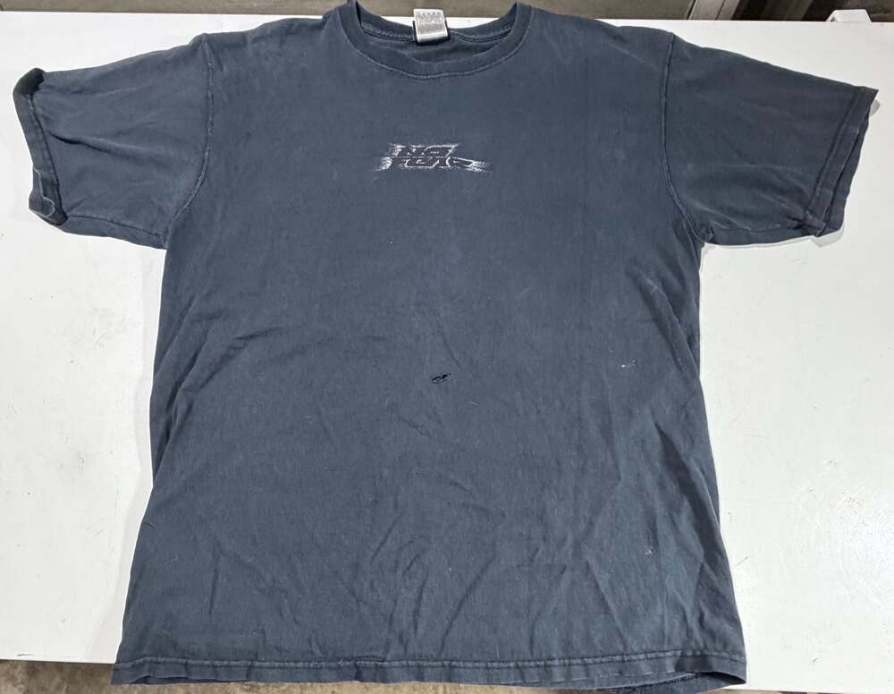 Vintage No Fear You Must Be Fast Graphic T-Shirt Black Large